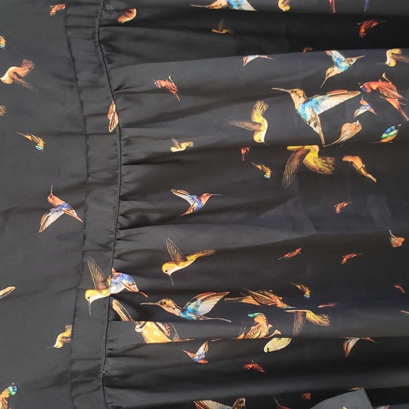 La Fee Maraboutee Bird print dress France ,Made in Italy Sz.EU 38/US 6 - Picture 7 of 11